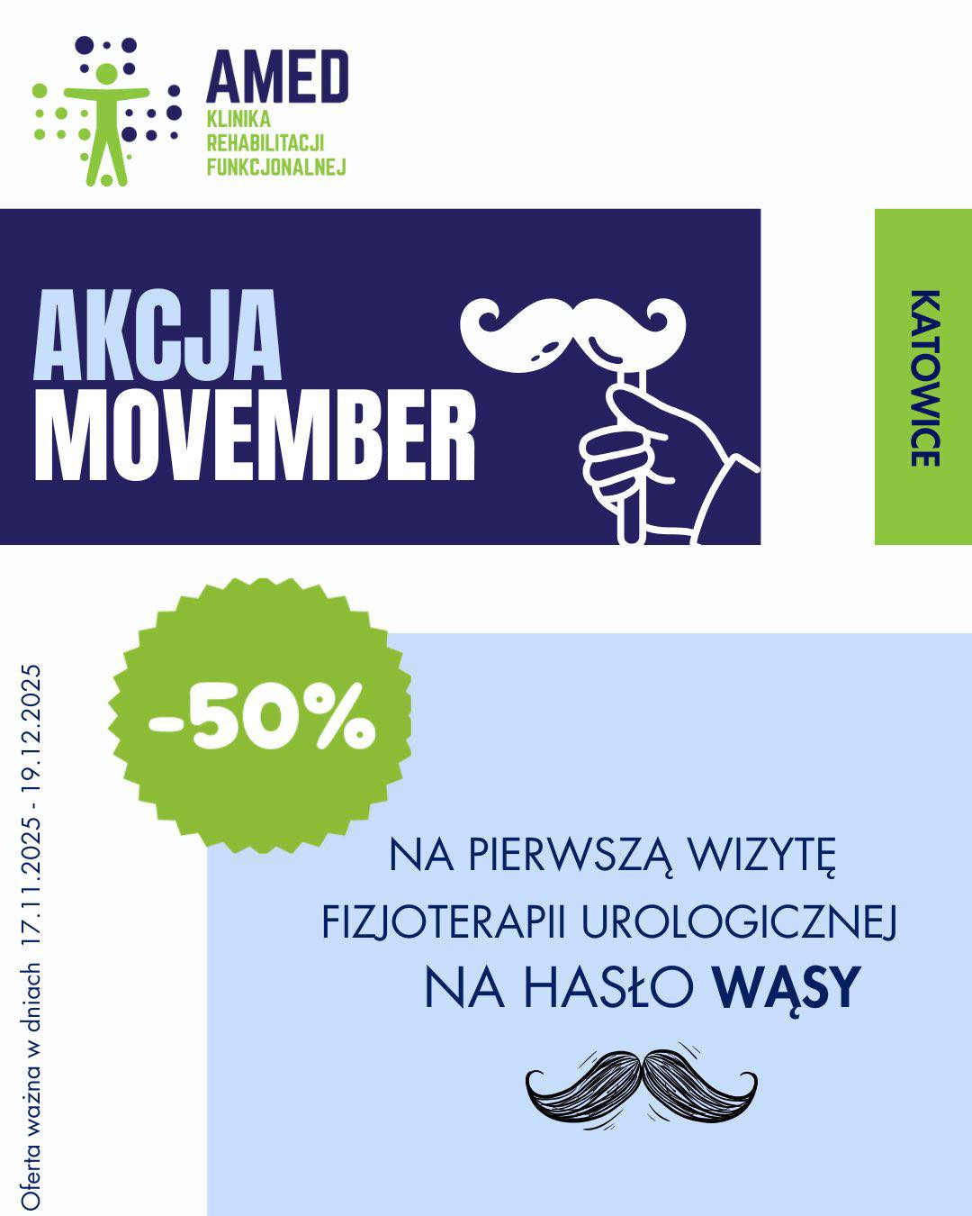 Movember promocja Listopadowa Katowice